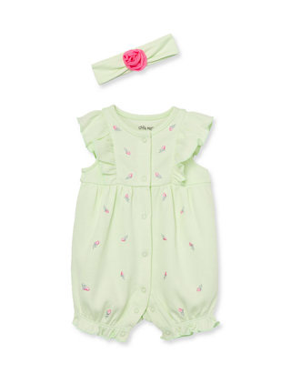 Rosebud Romper HB  Green