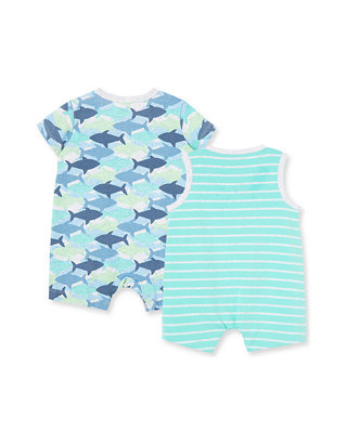 Sharkes  2pk Rompers