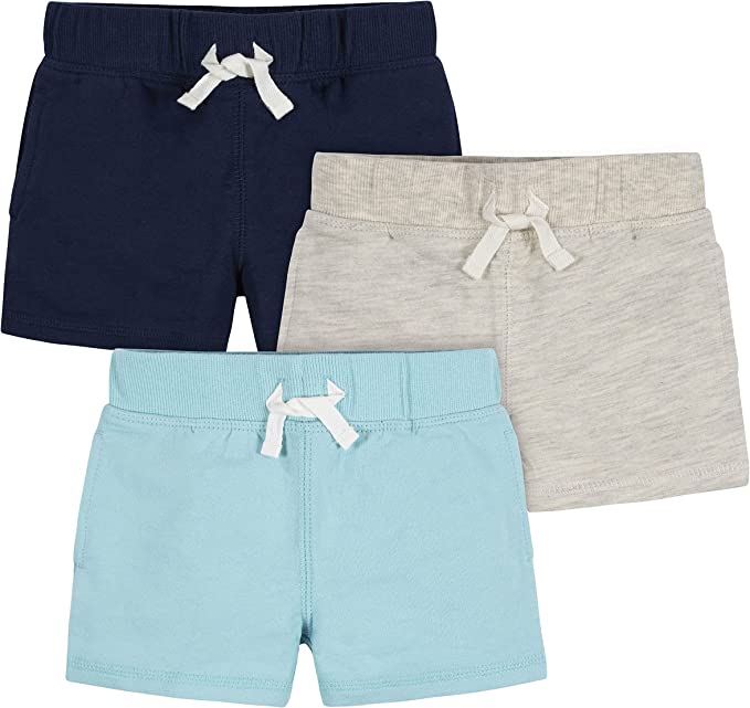 GERBER 3PK KNIT SHORTS