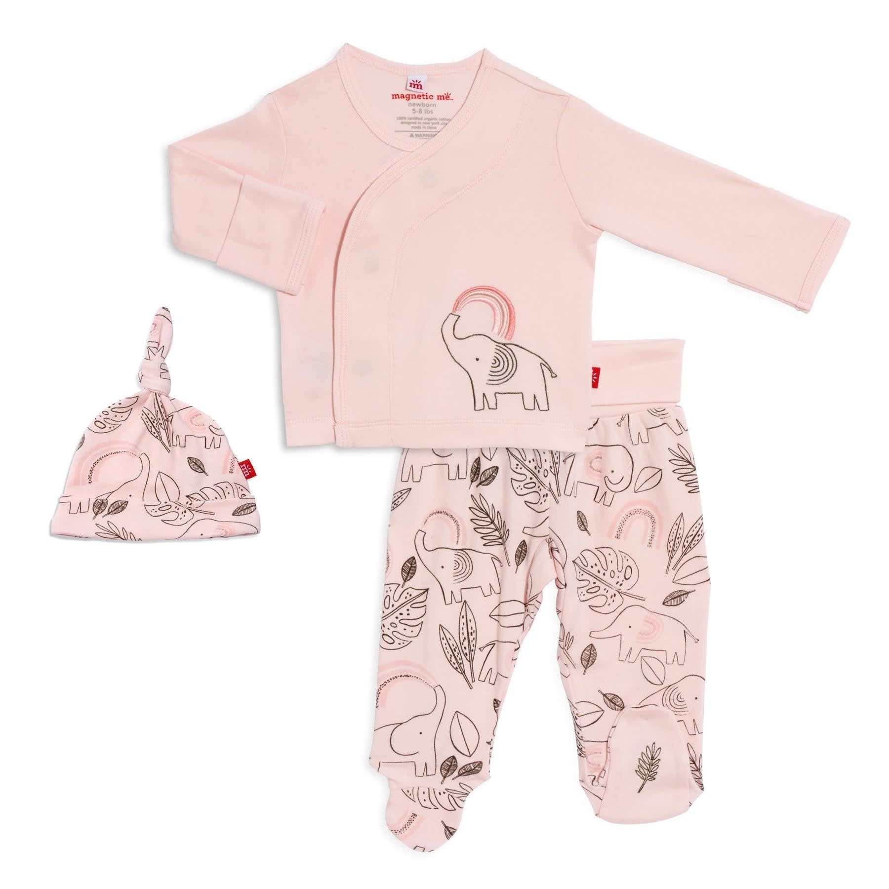 Ellie Go Lucky Pink Org 3pc