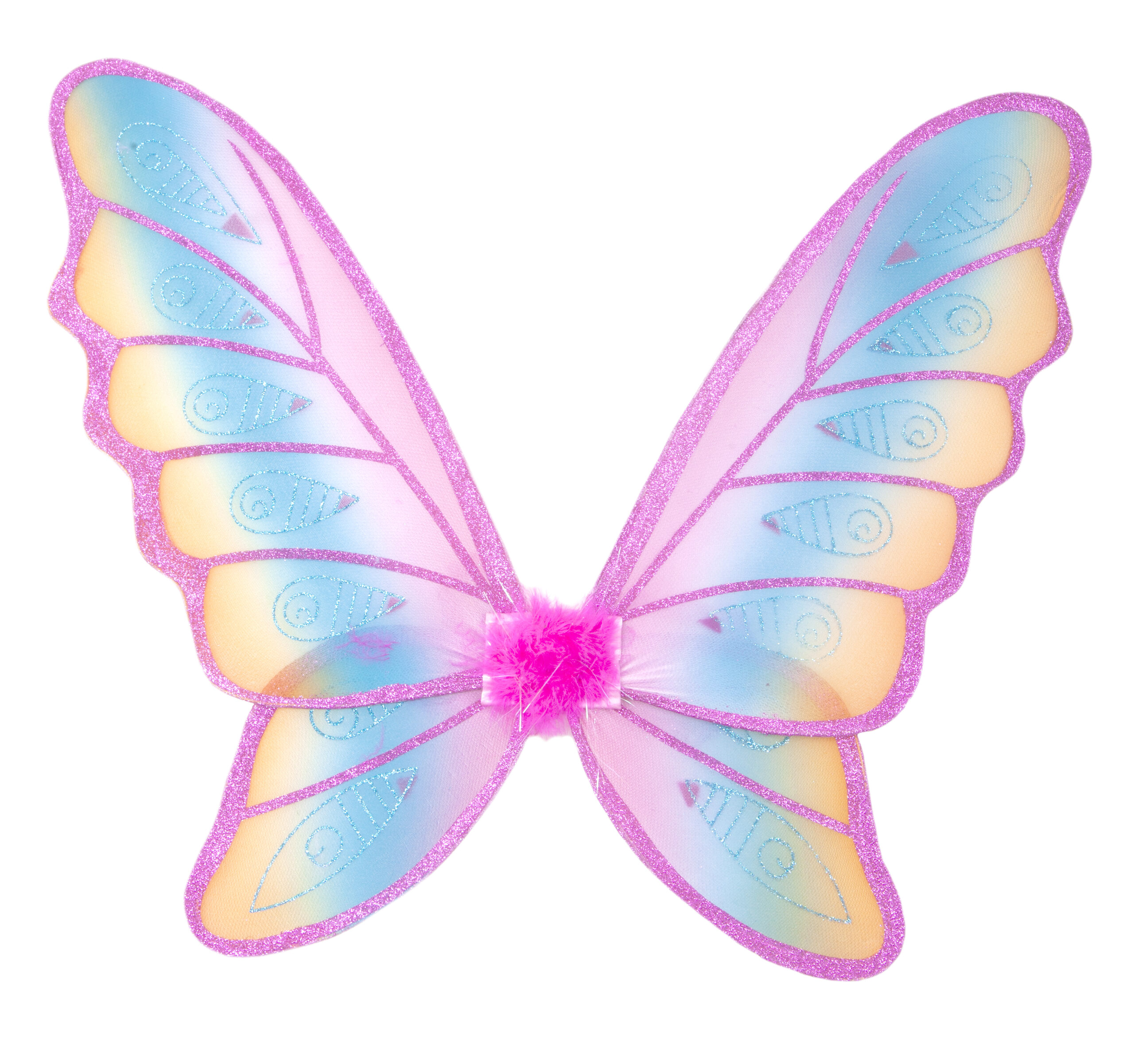 Glitter Rainbow Wings Fuchsia
