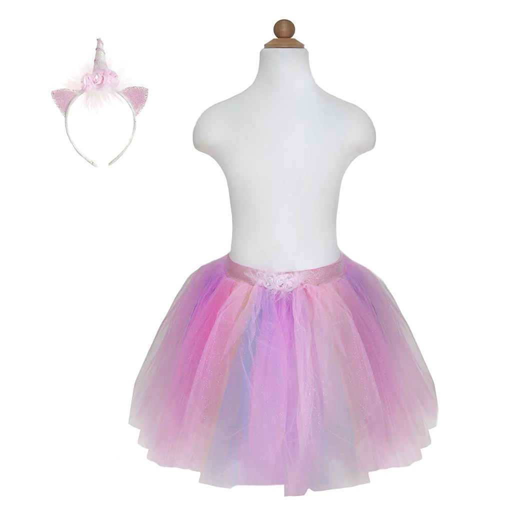 Unicorn Tutu/Headband Pink 4/7