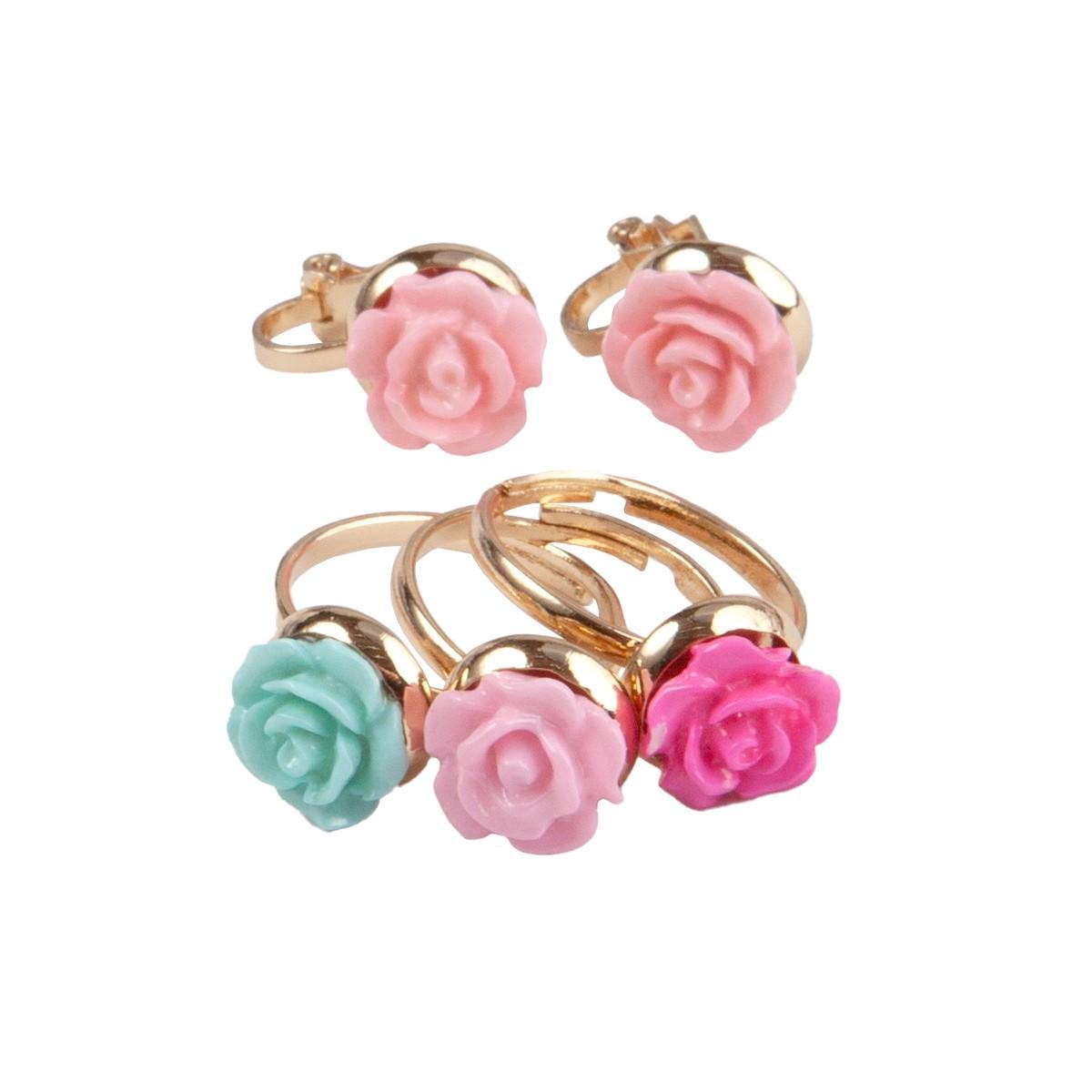 Boutique Rose Rings&Erings Set