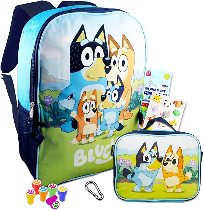 Bluey Backpack W Lunch Kit