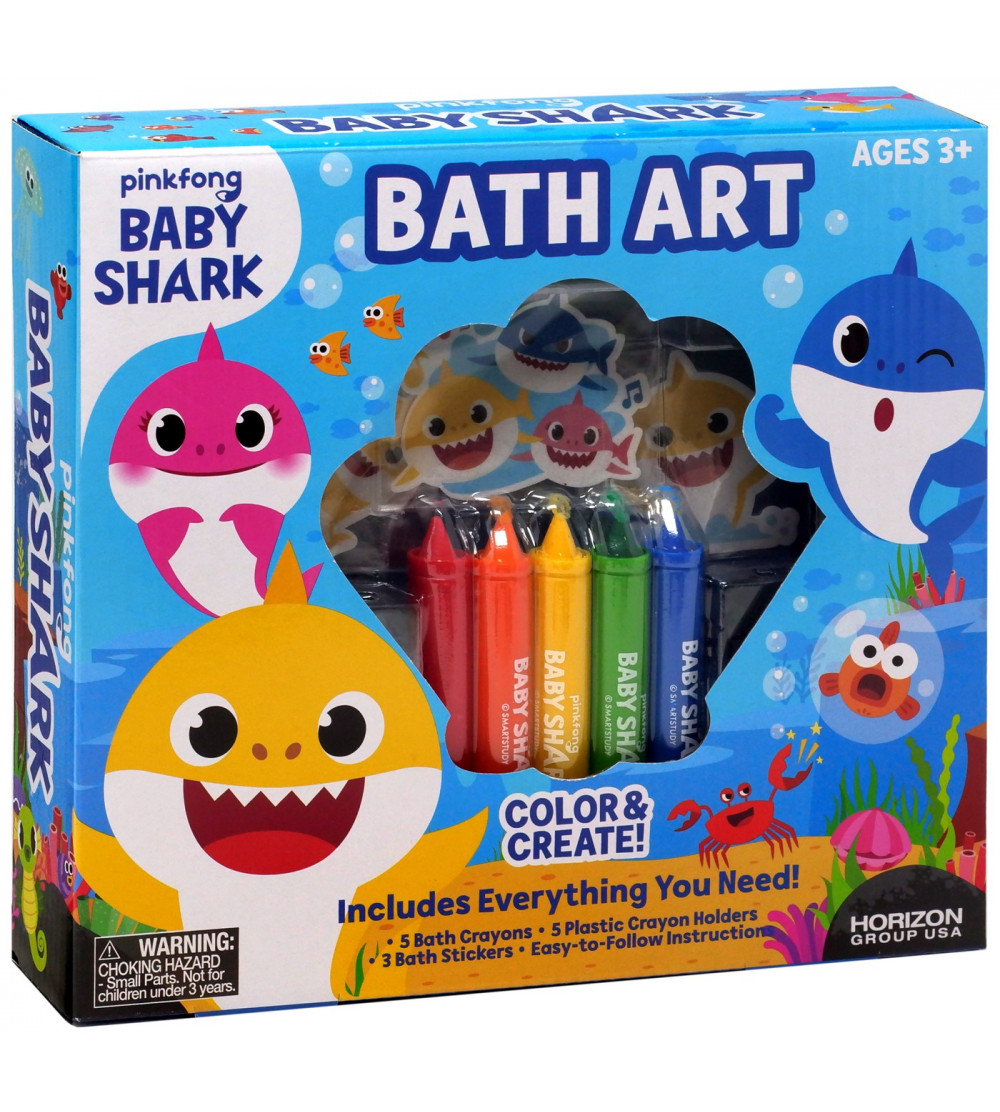 Baby Shark Bath Art