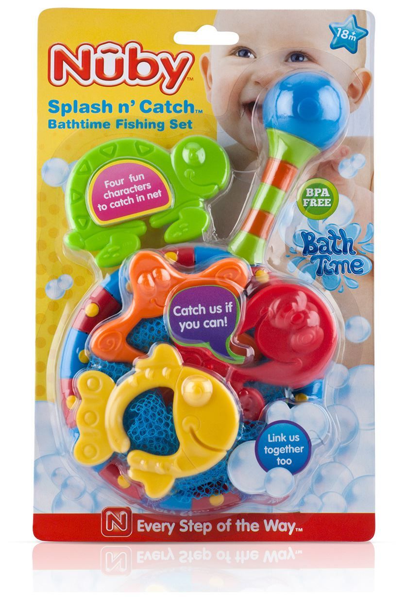 BATH TIME NET W/ PLASTIC TOYS