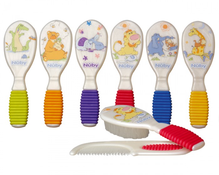 HARD & SOFT COMB & BRUSH SET