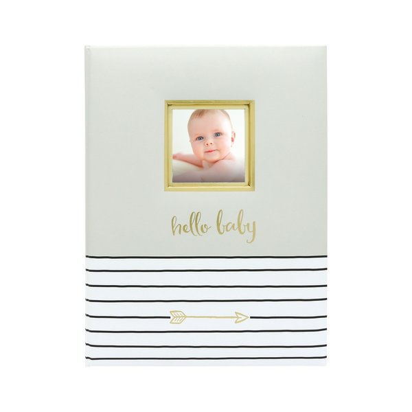 Hello Baby BabyBook Gray