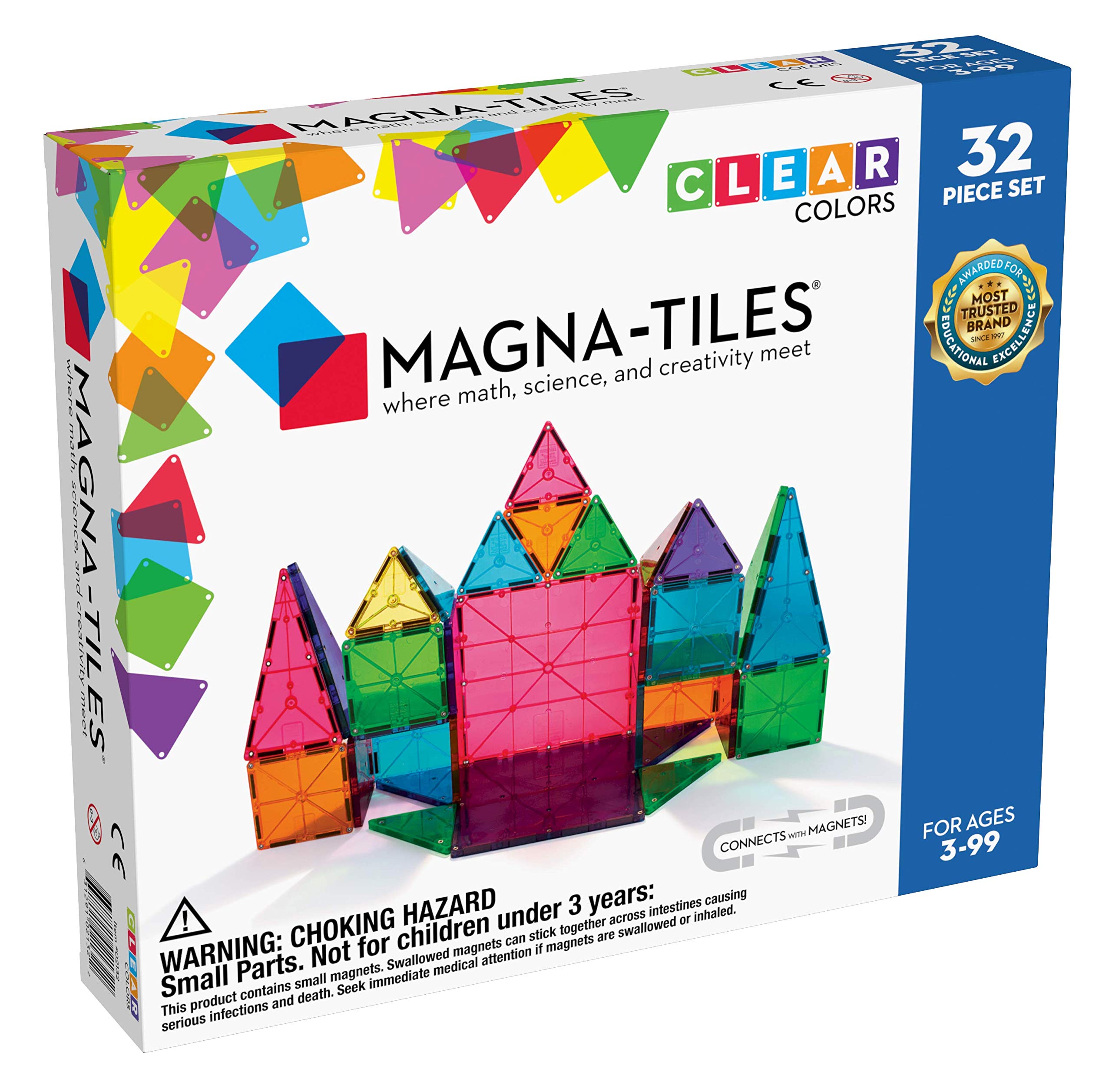 MagnaTiles Clear Colors 32pc