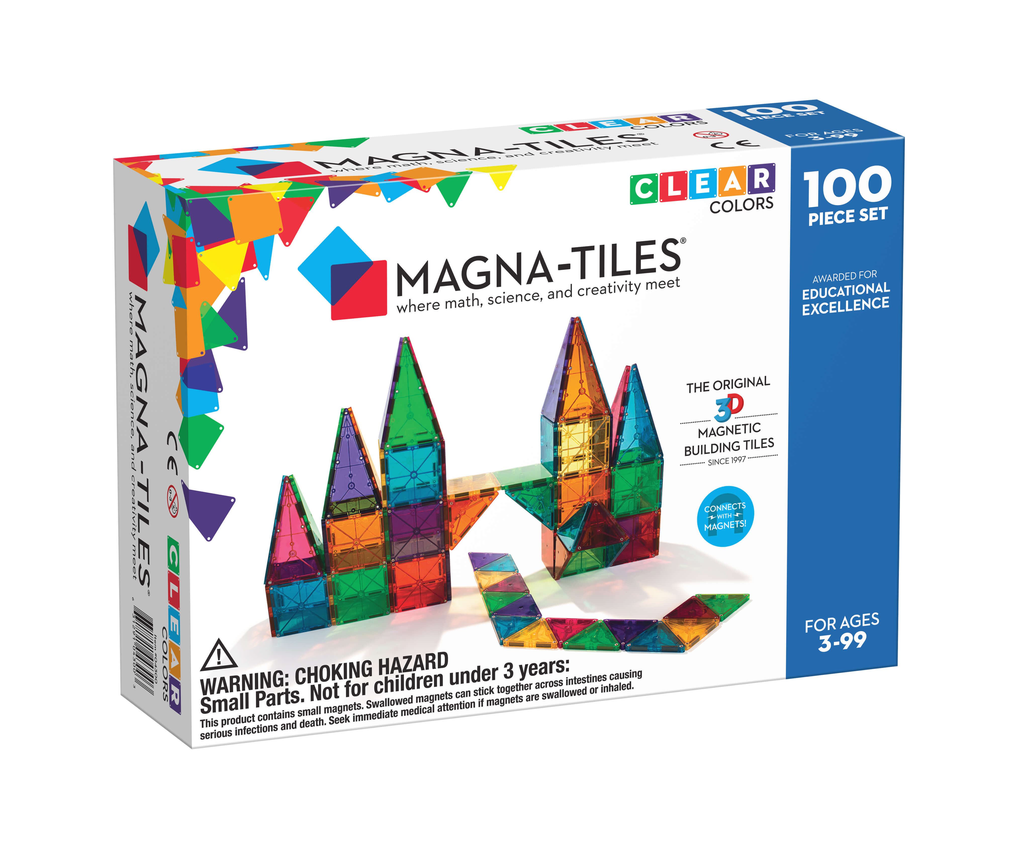 MagnaTiles Clear Colors 100pc