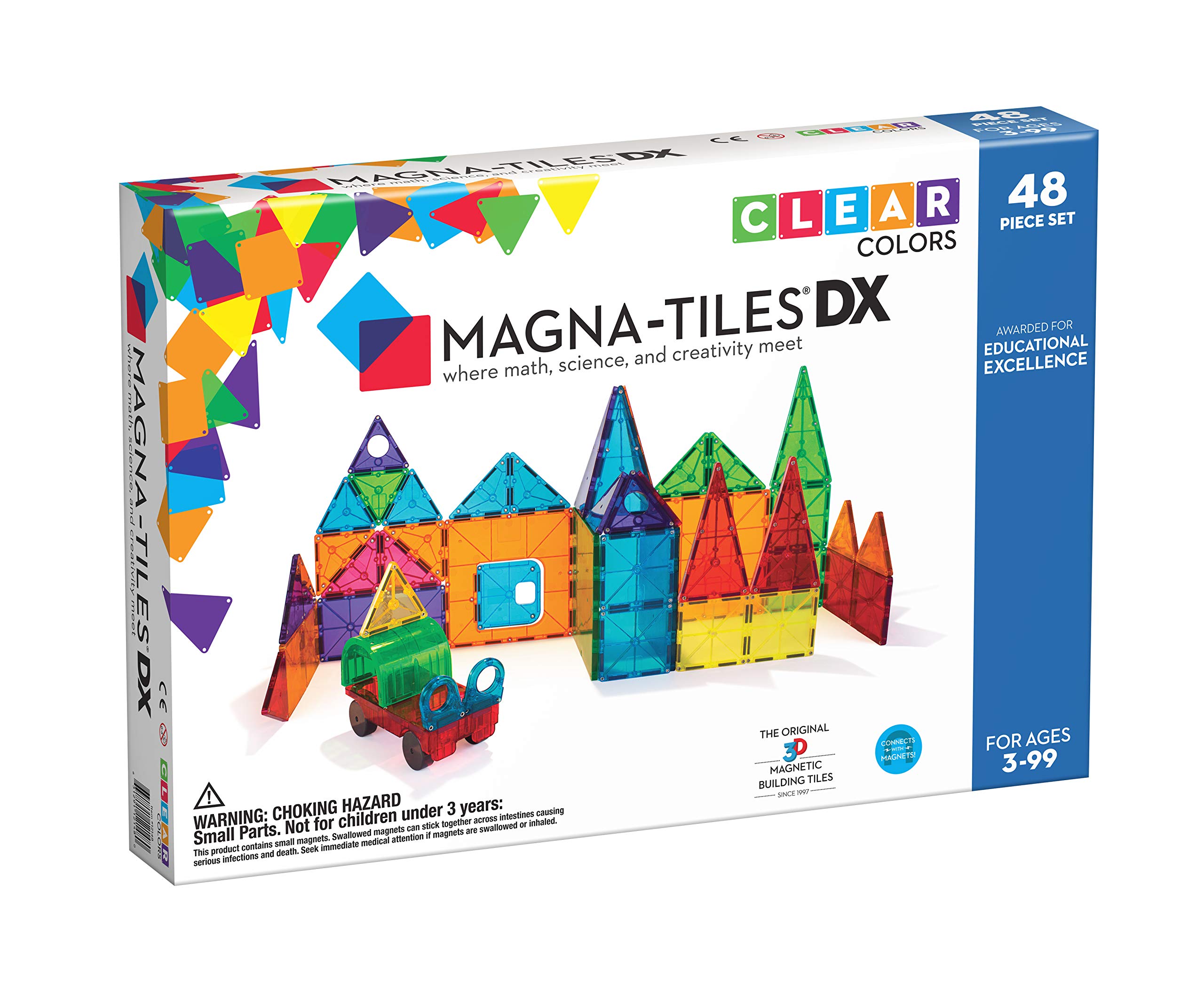 MagnaTiles Clear Color DX 48pc