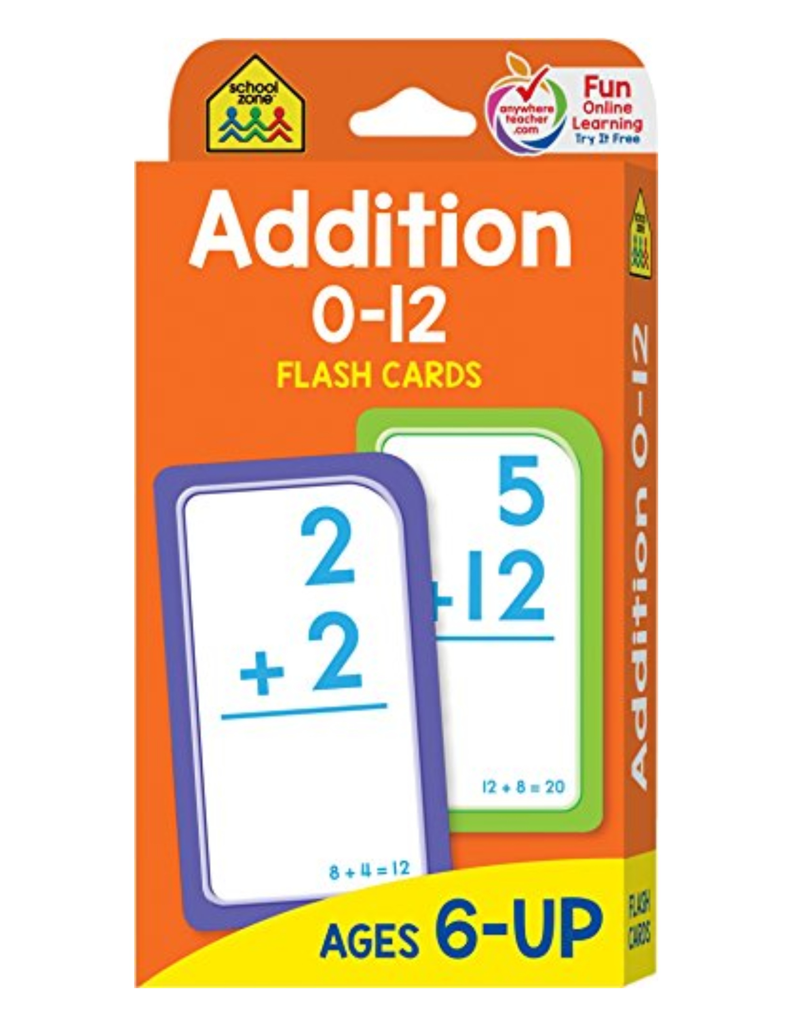 Addition 0-12 Flash Cards