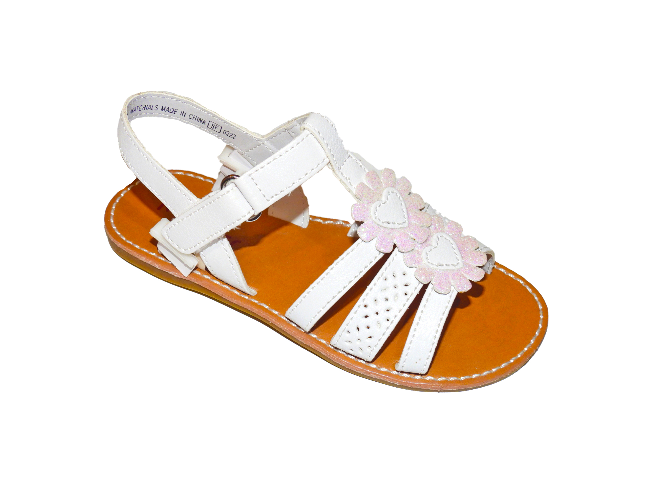 Jean White Sandal