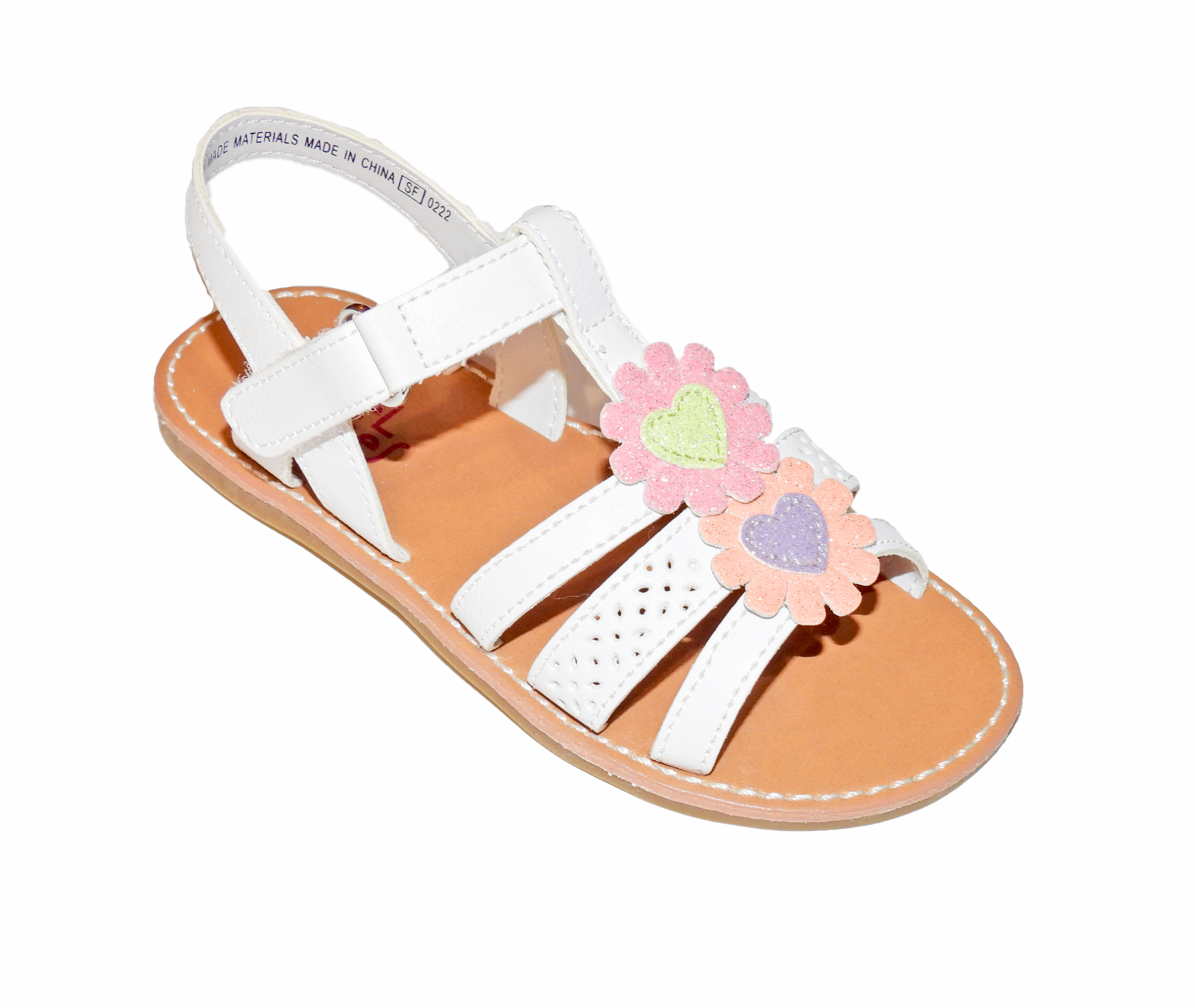 Jean White Multi Sandal