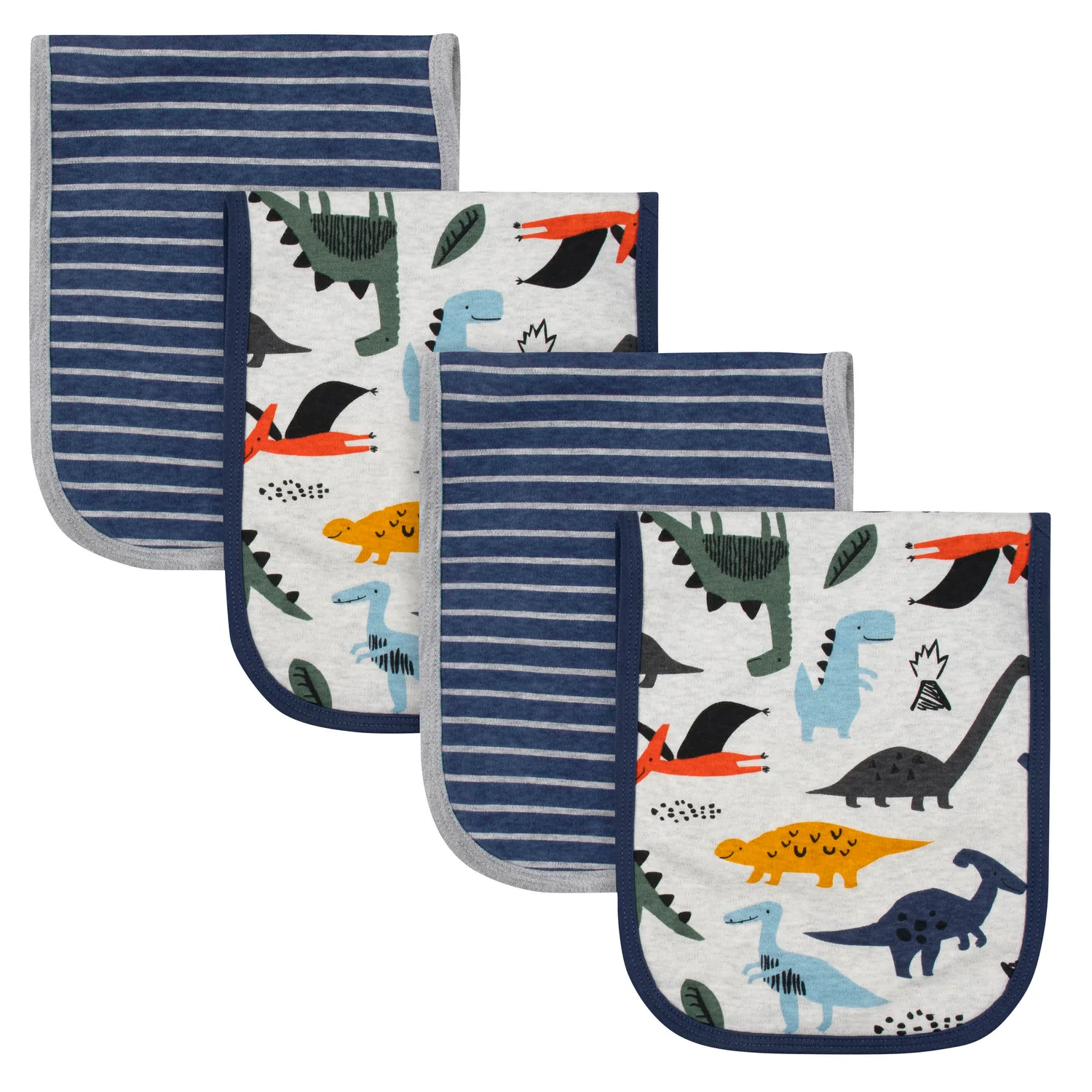 GB 4pk Burp Cloths Dino