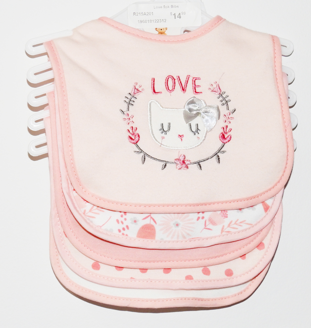Love 5pk Bibs