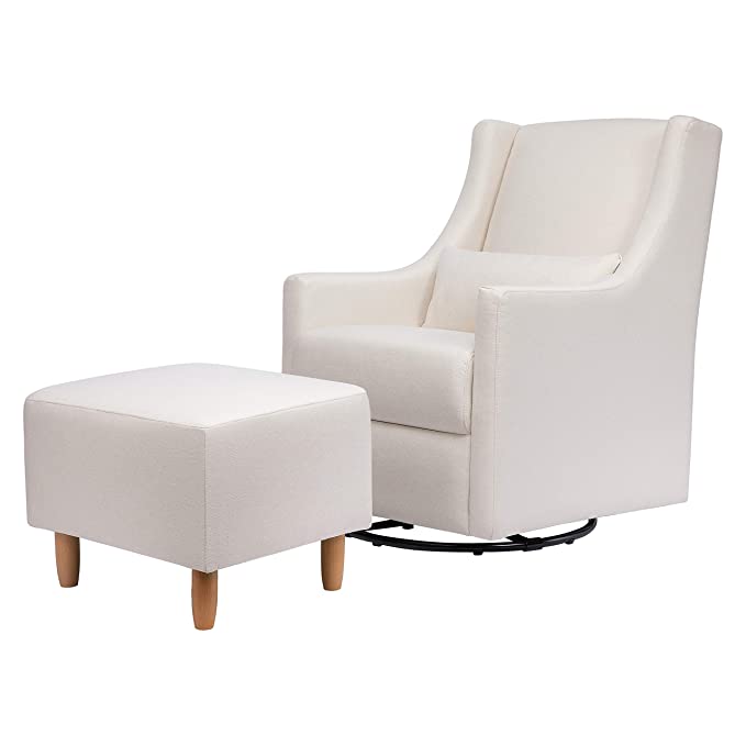 Toco Swivel Glider/Ottoman Cream