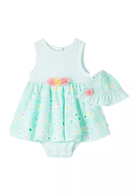 Floral Popover  Aqua