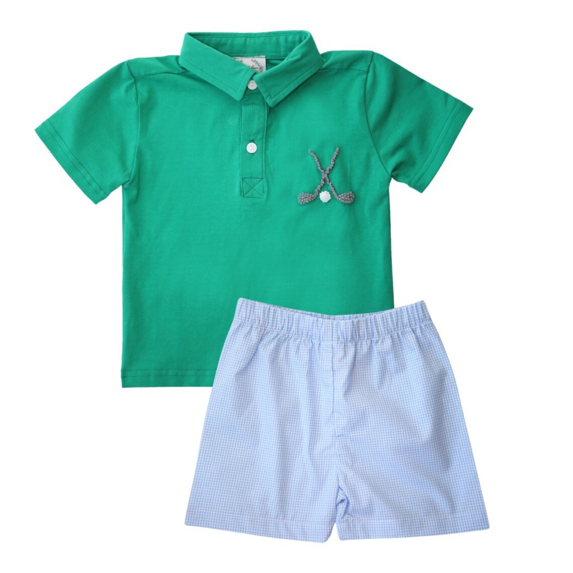 Golf Polo Short Set  Green