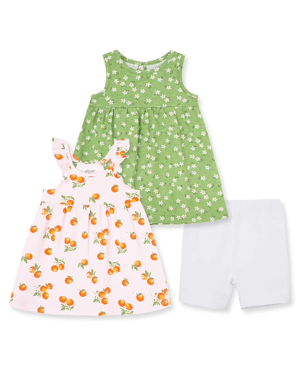 Citrus Knit Dress Set  Pink