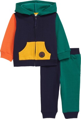 Colorblock 2pc Hoodie Set