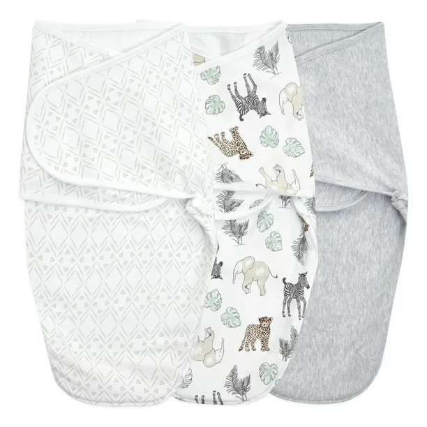 Toile 3pk Swaddle Wraps 4-6M