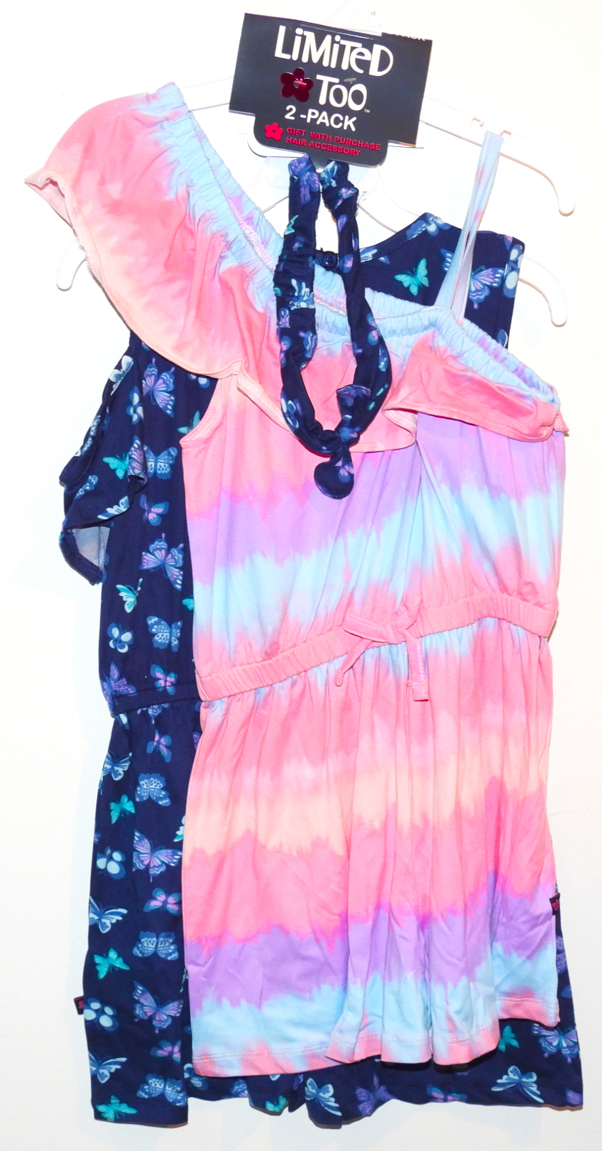 2PK BUTTERFLY BEAUTY ROMPERS