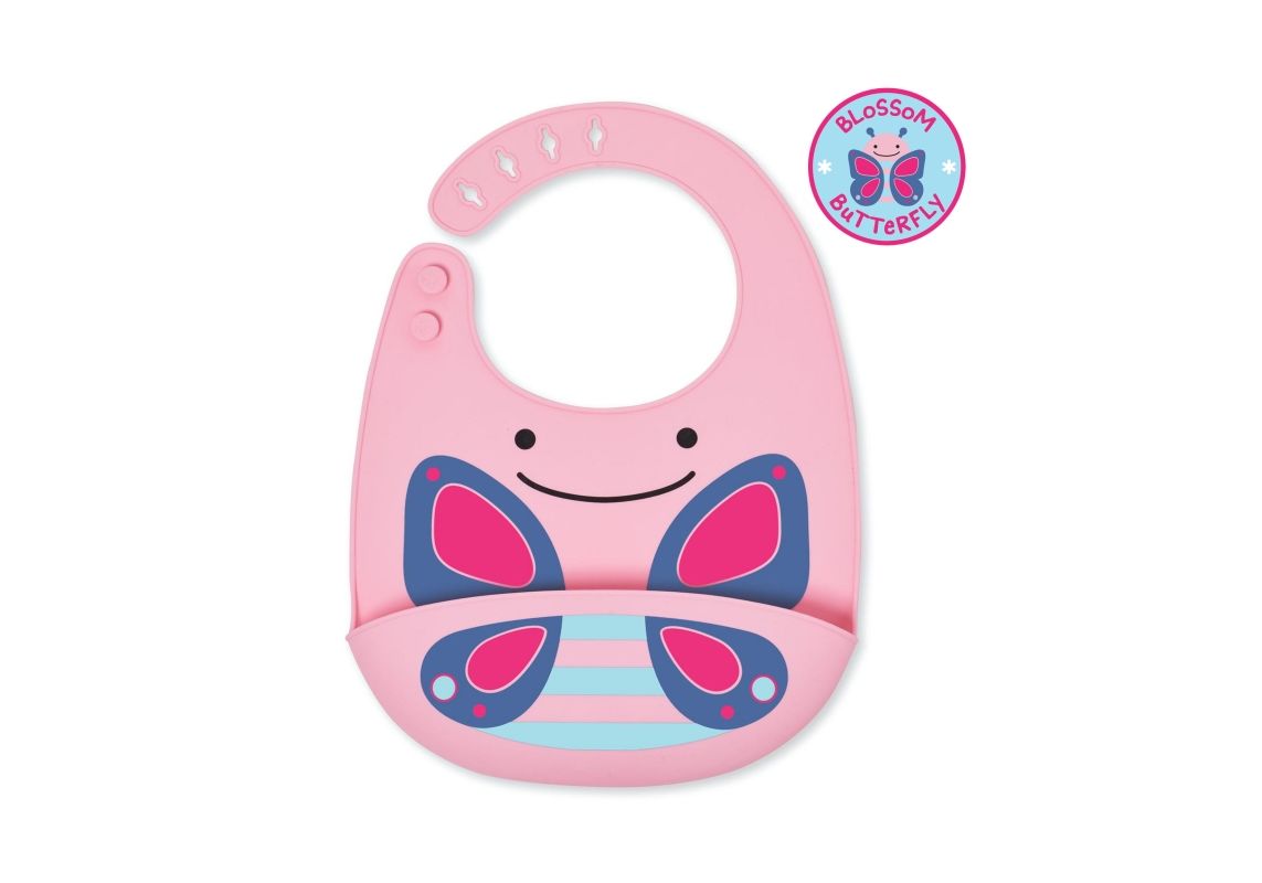 Fold & Go Silicone Bib-Butterfly