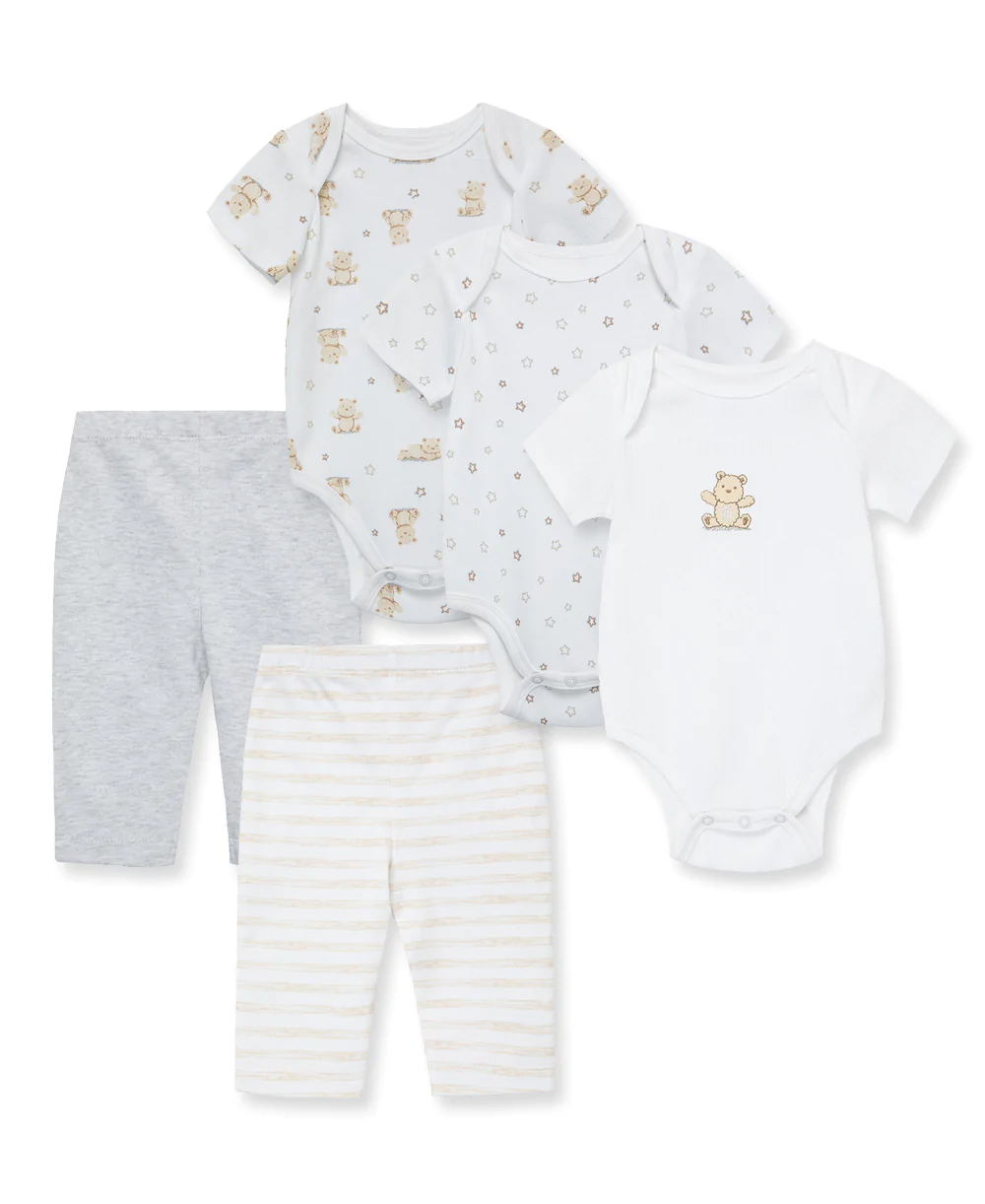 Bear 5pc Bsuit-Pant set