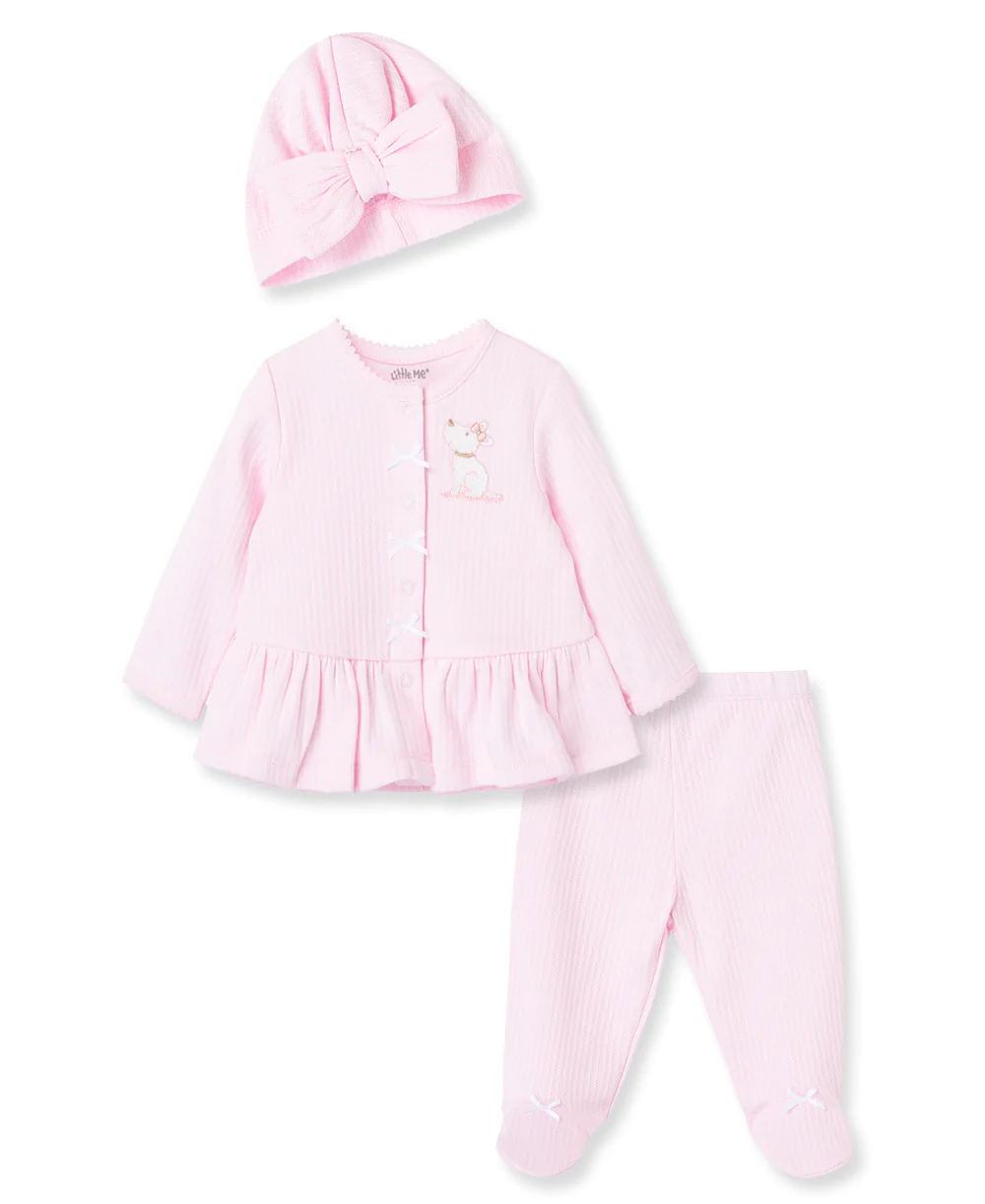 Puppy 3pc Cardigan set