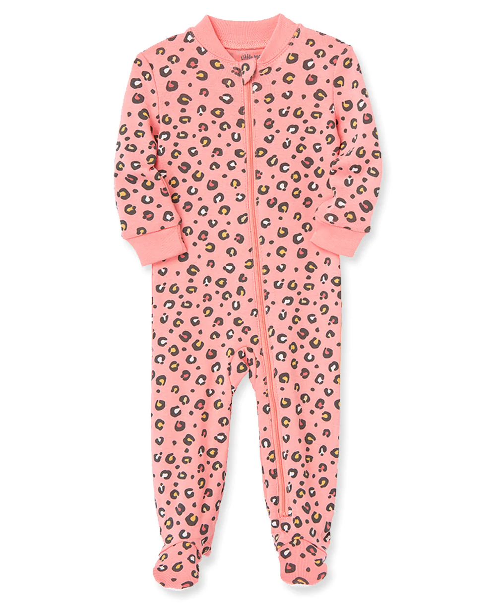 Leopard Zip Front