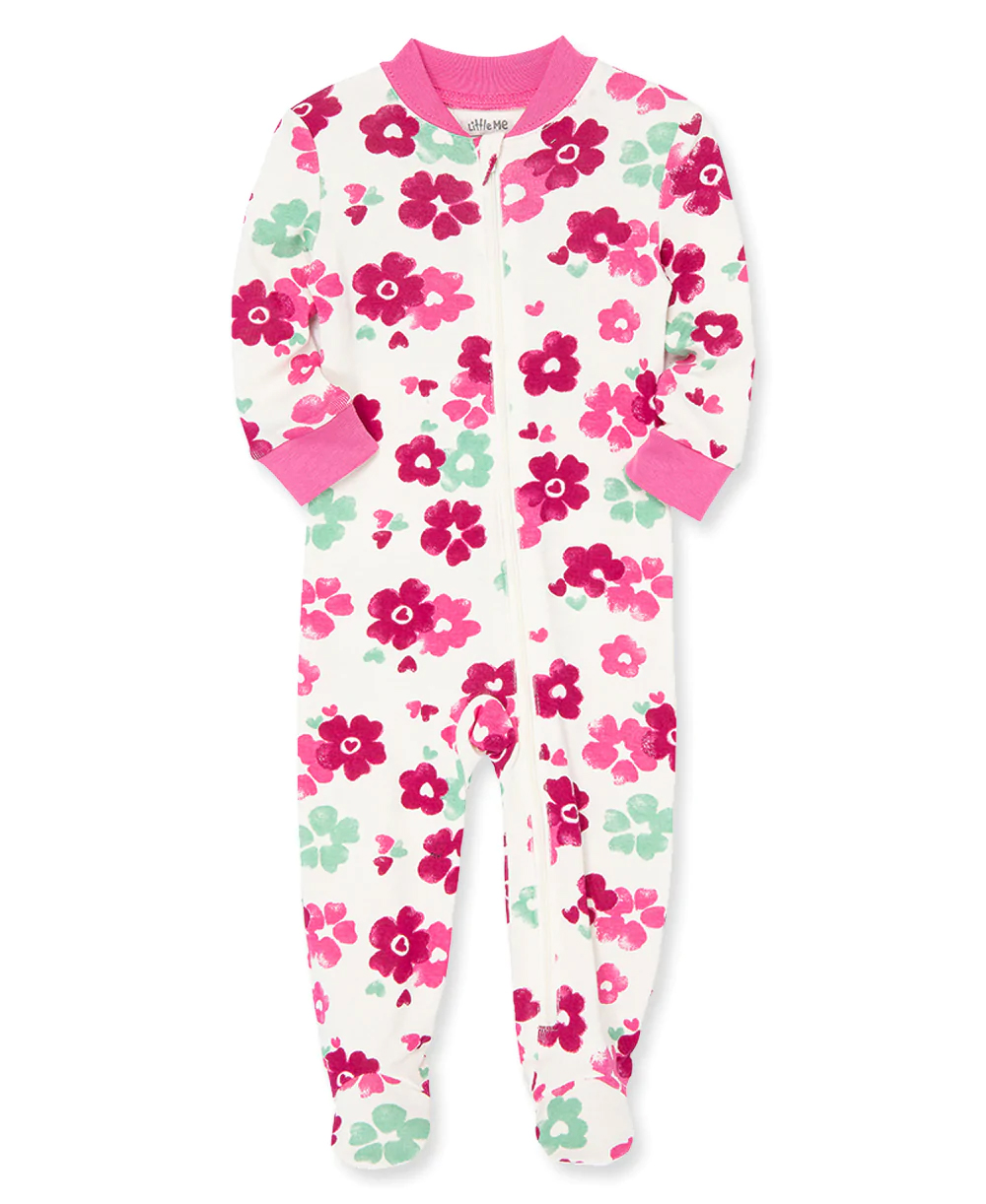 Floral Zip Front
