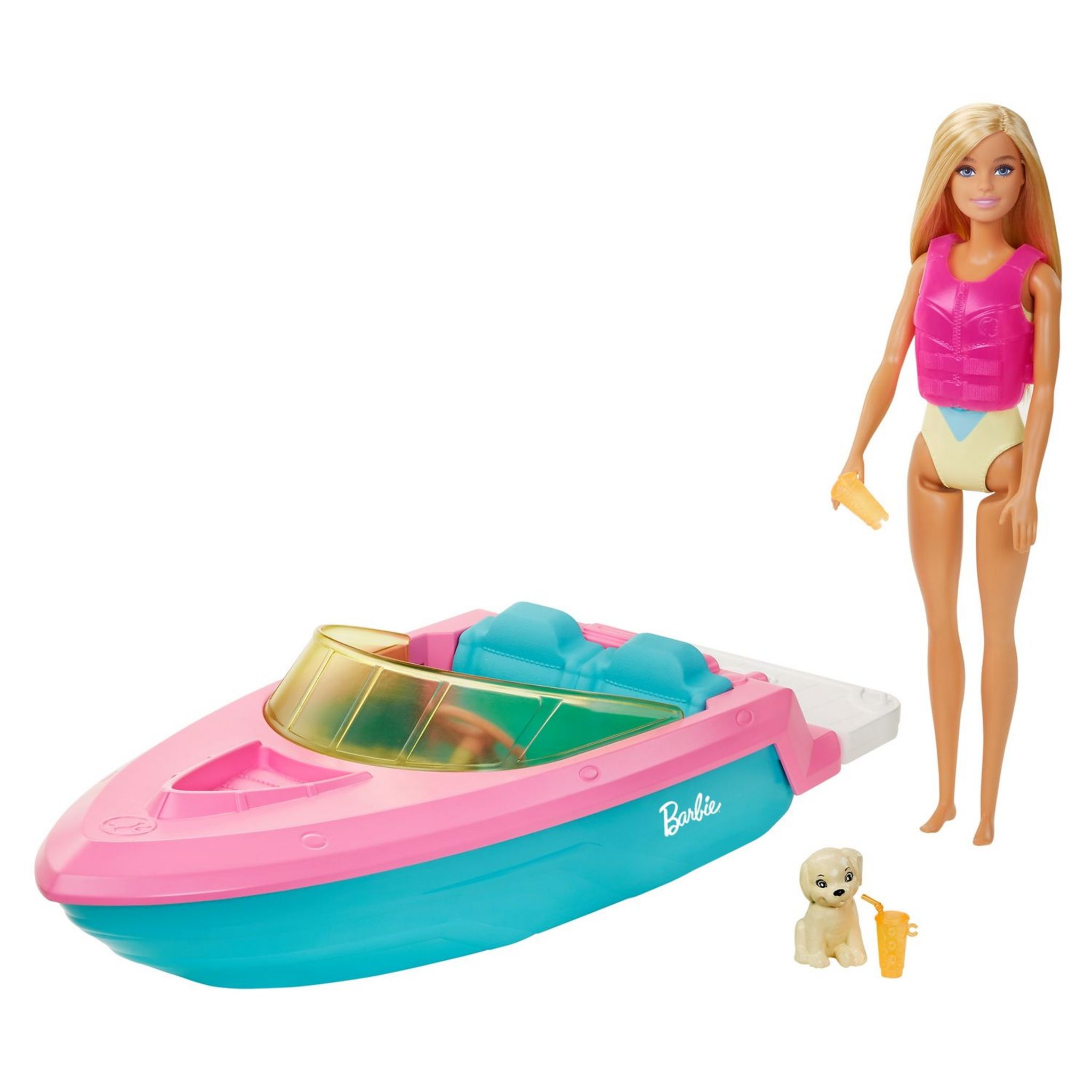 BARBIE BOAT W DOLL