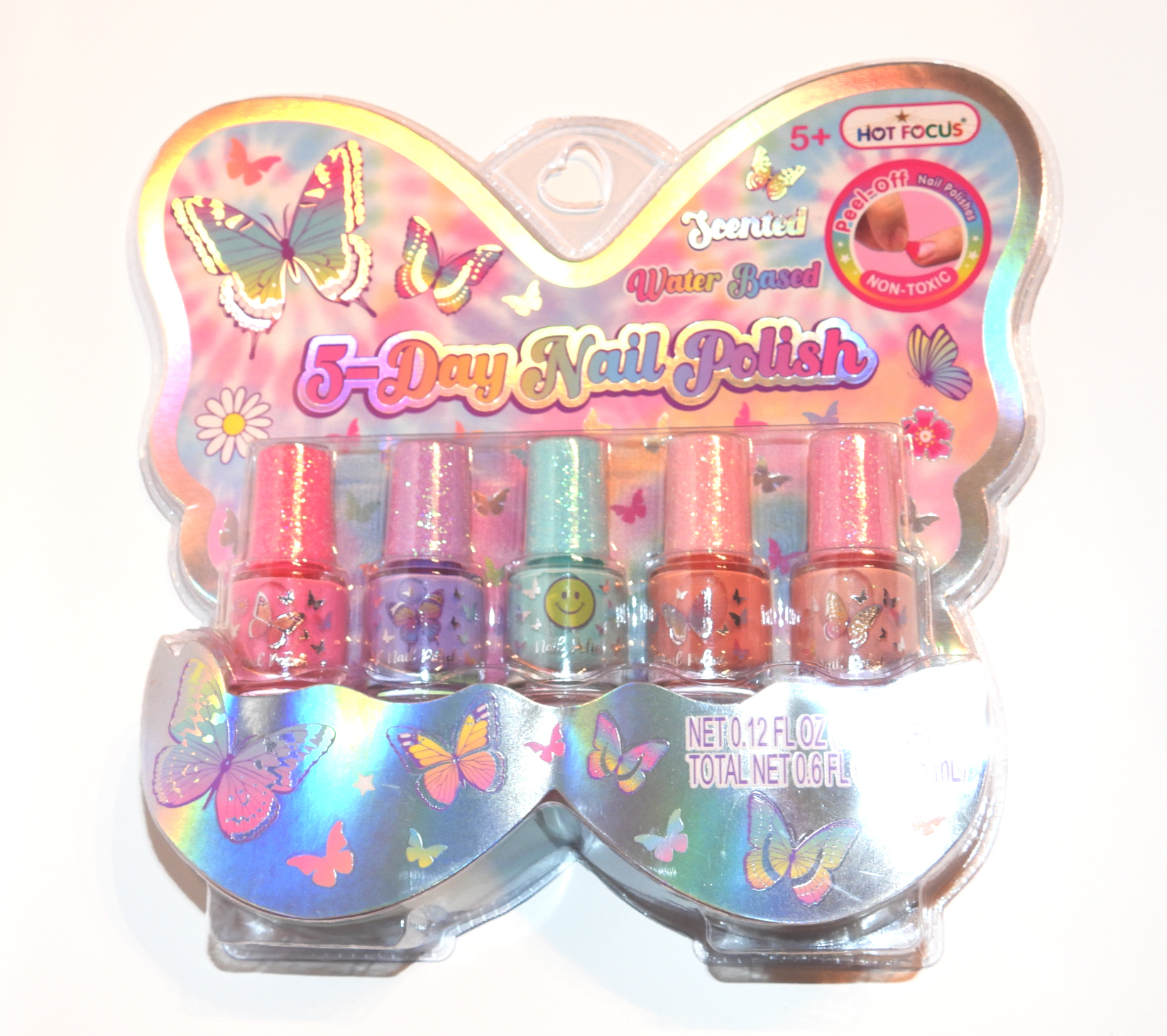 Nail Polish, Tie Dye Butterfly