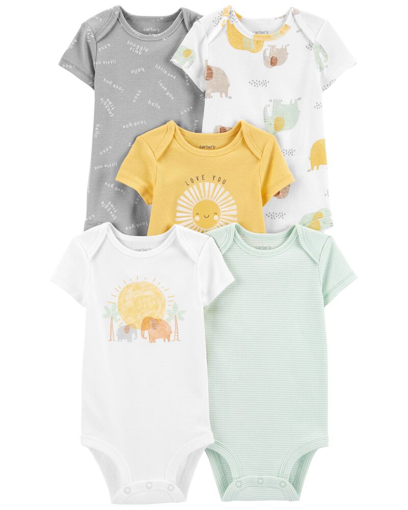 CARTERS 5PK ONESIES LOVE YOU