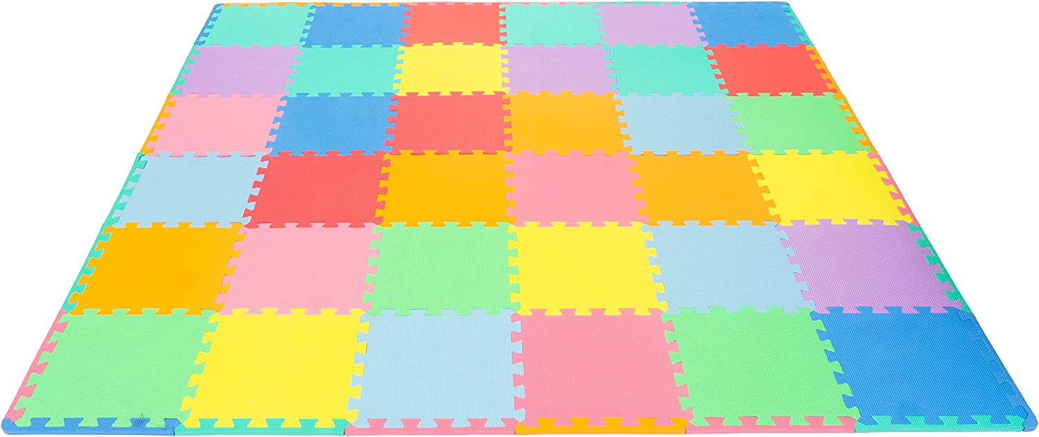 Prosource 36pc Solid Puzzle Mat