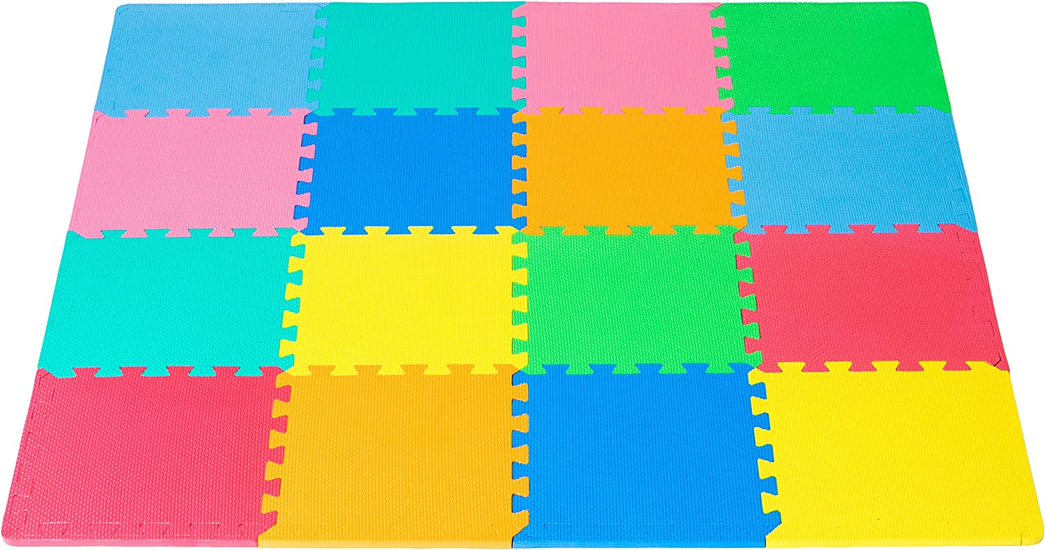 Prosource 16pc Solid Puzzle Mat