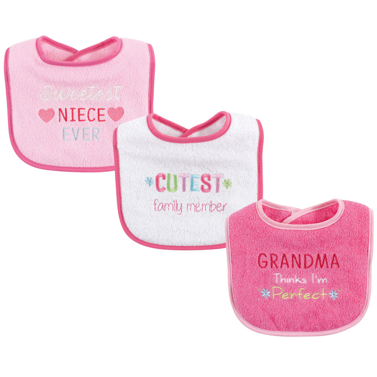 Drooler Bib 3pk  Girl Family