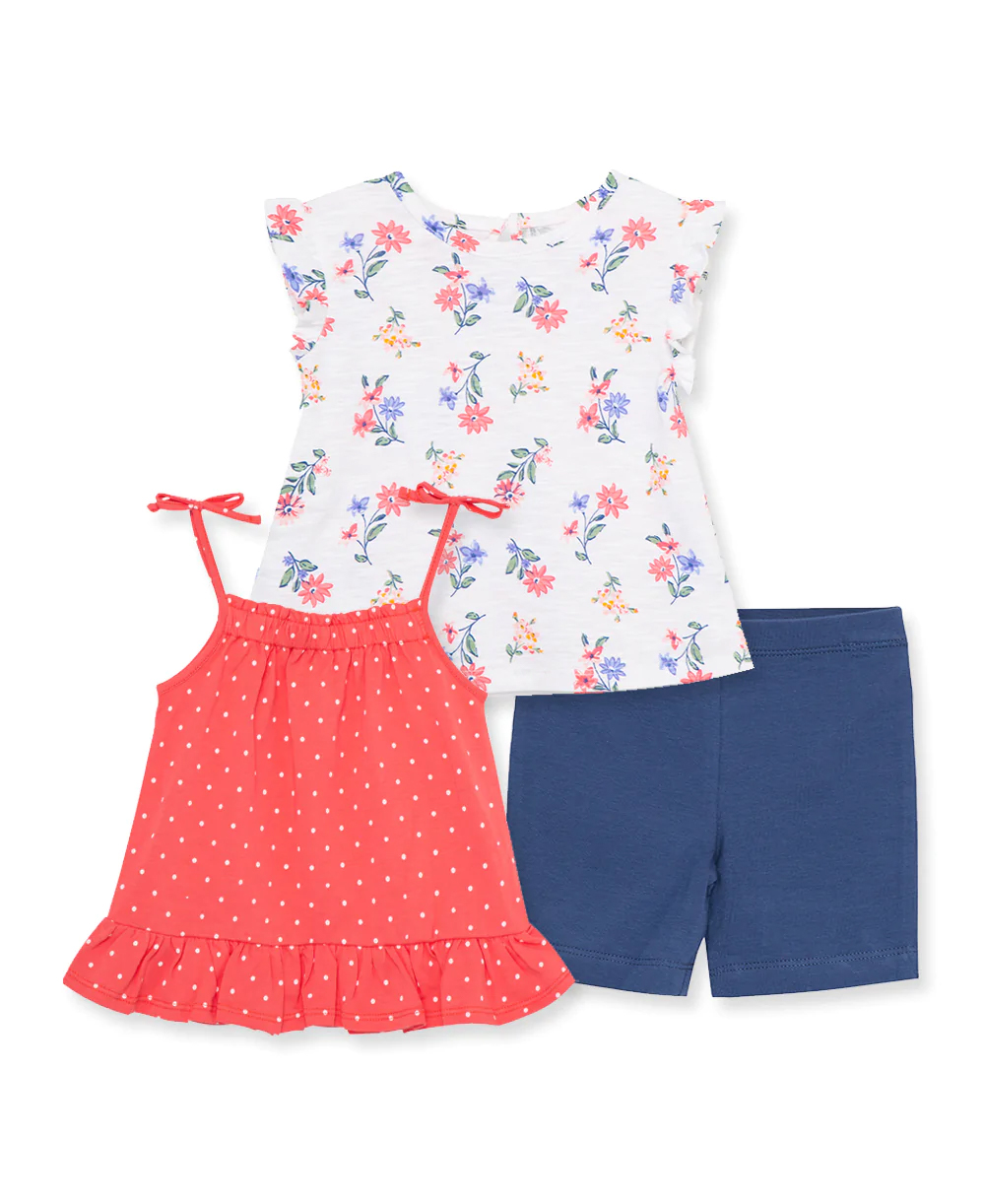 Floral 3Pc Play Set  Blue