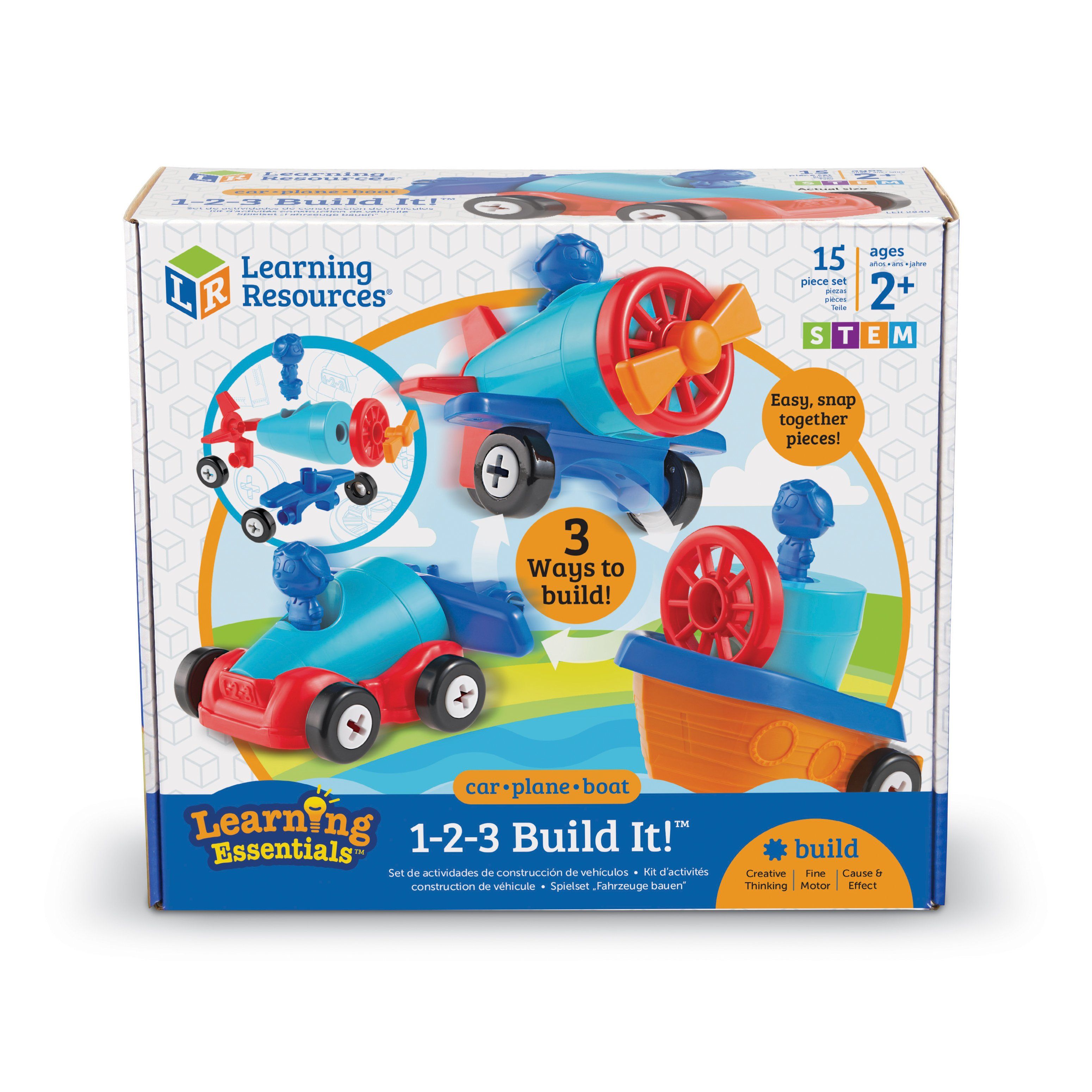 1-2-3 BUILD IT! CAR-PLANE-BOAT