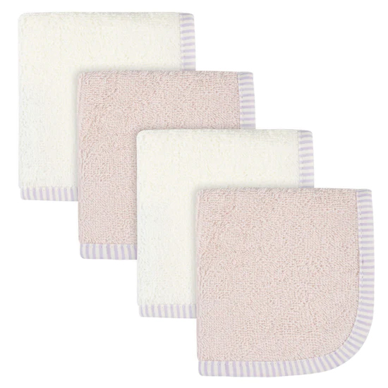 GB 4PK WASHCLOTH BUNNY