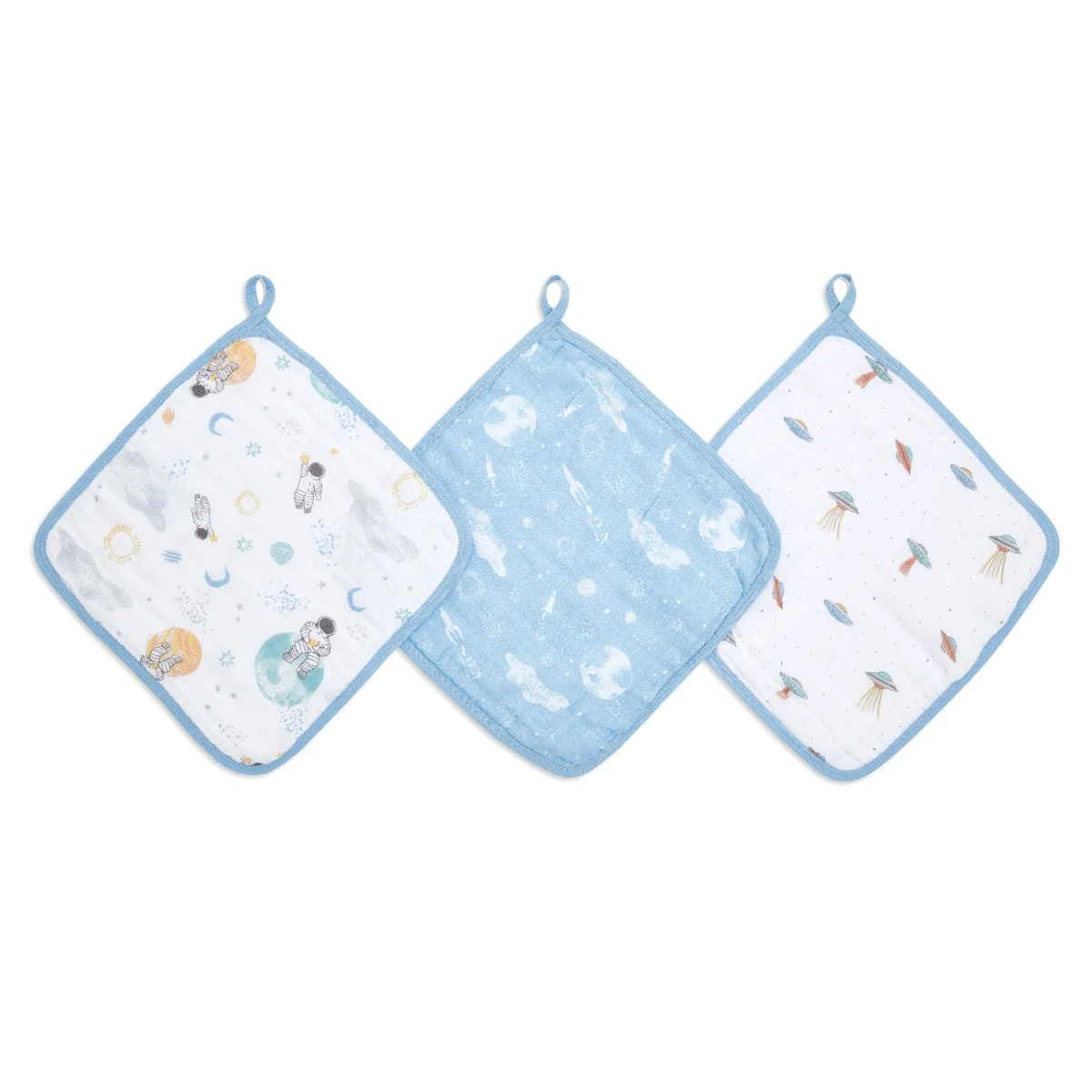 SPACE 3PK WASHCLOTHS