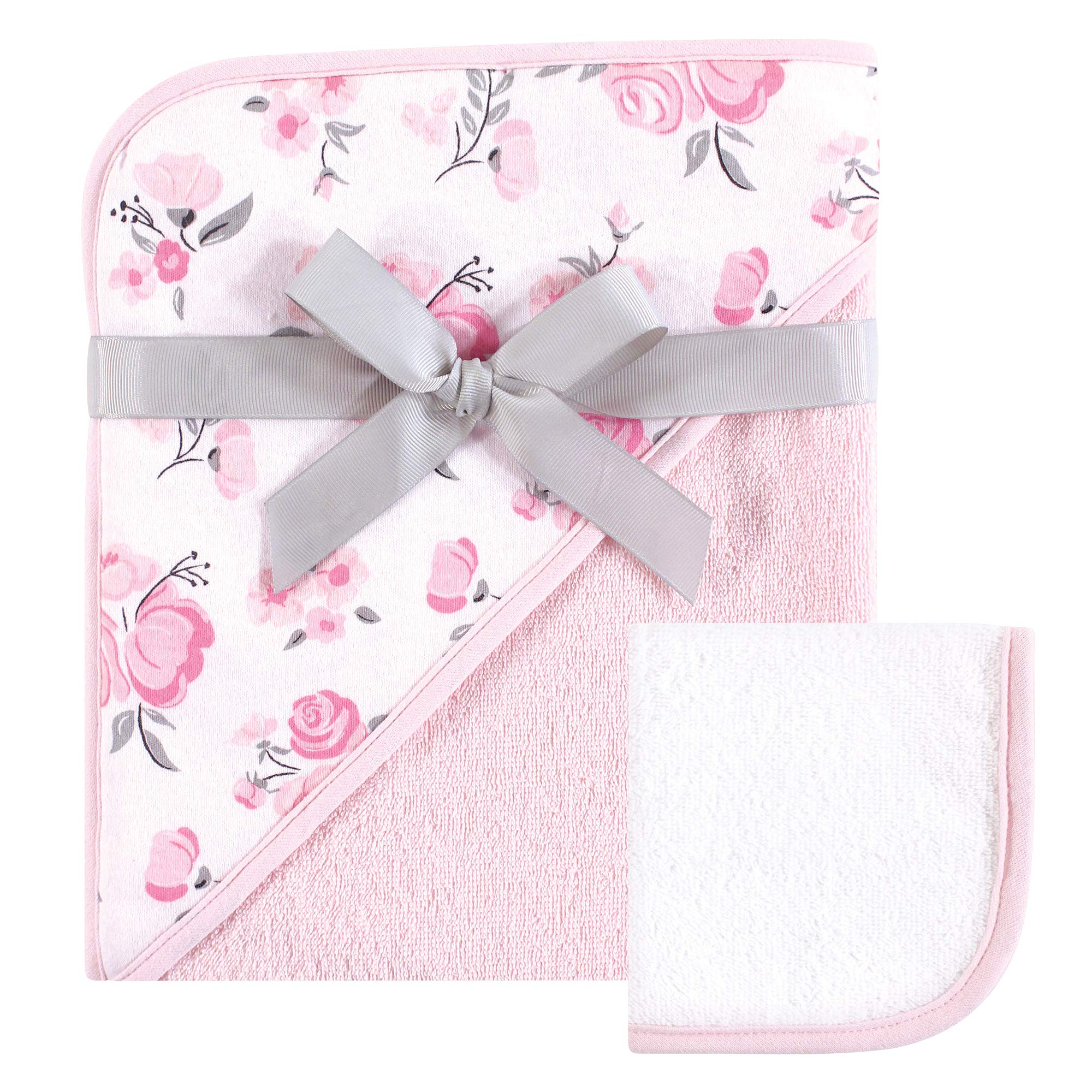 Towel & Washcloth Pink Floral