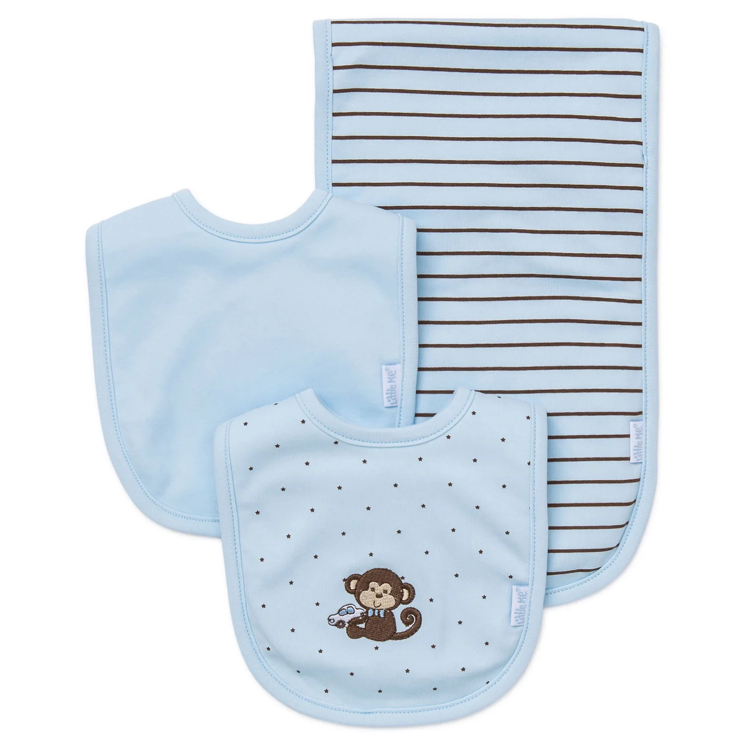 Monkey Star Bib/Burp