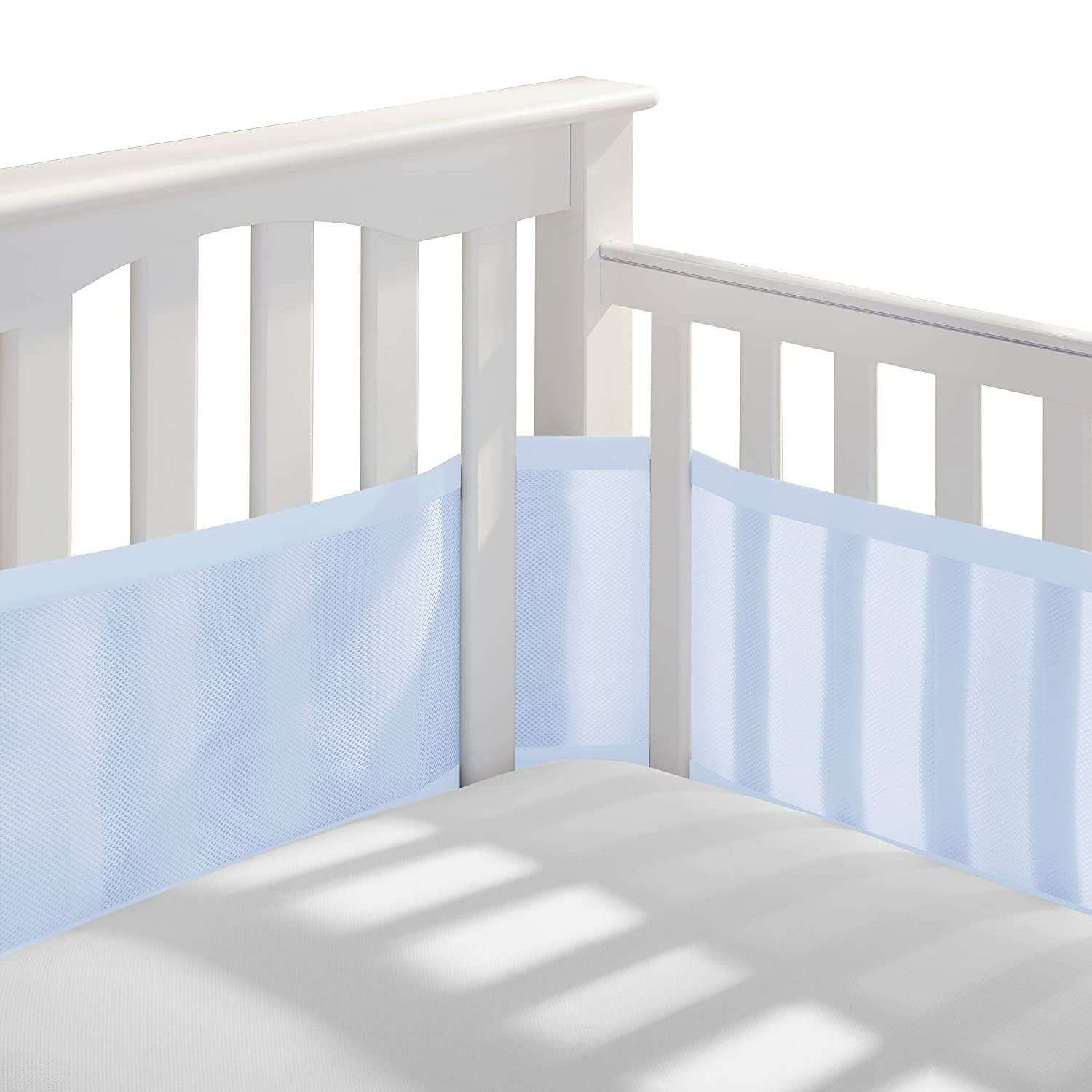 Breathable Crib Liner Light Blue