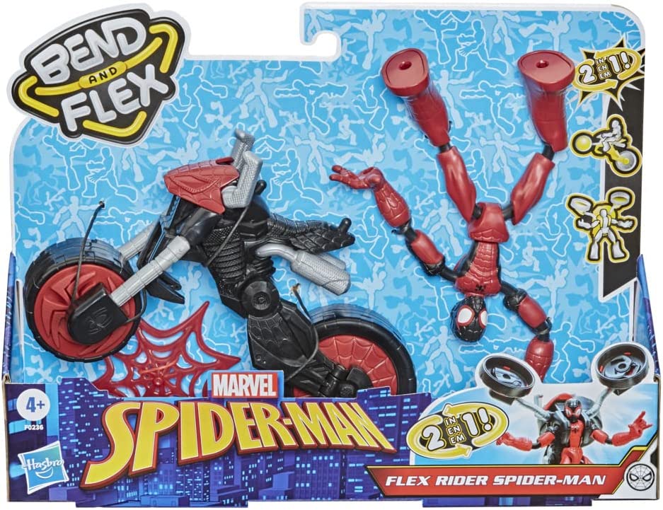 Spiderman Flex Rider Toy & Cycle
