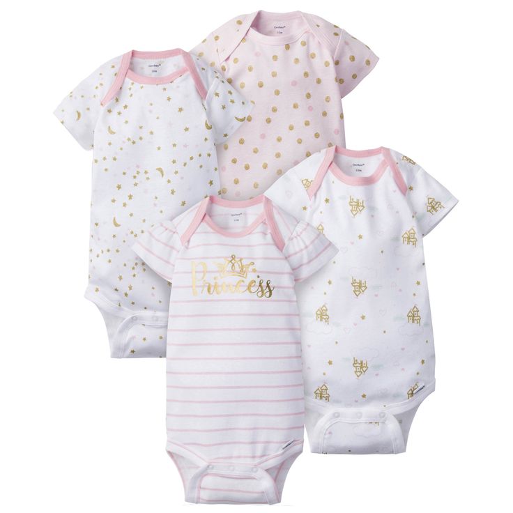 4PK ONESIES - Castle