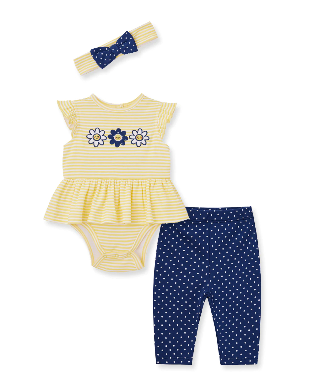 Daisy Pals Bsuit-Pant Blue
