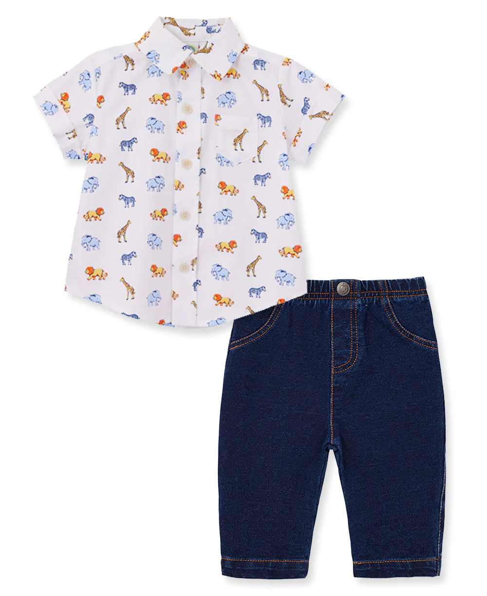 Safari Pant Set Blue