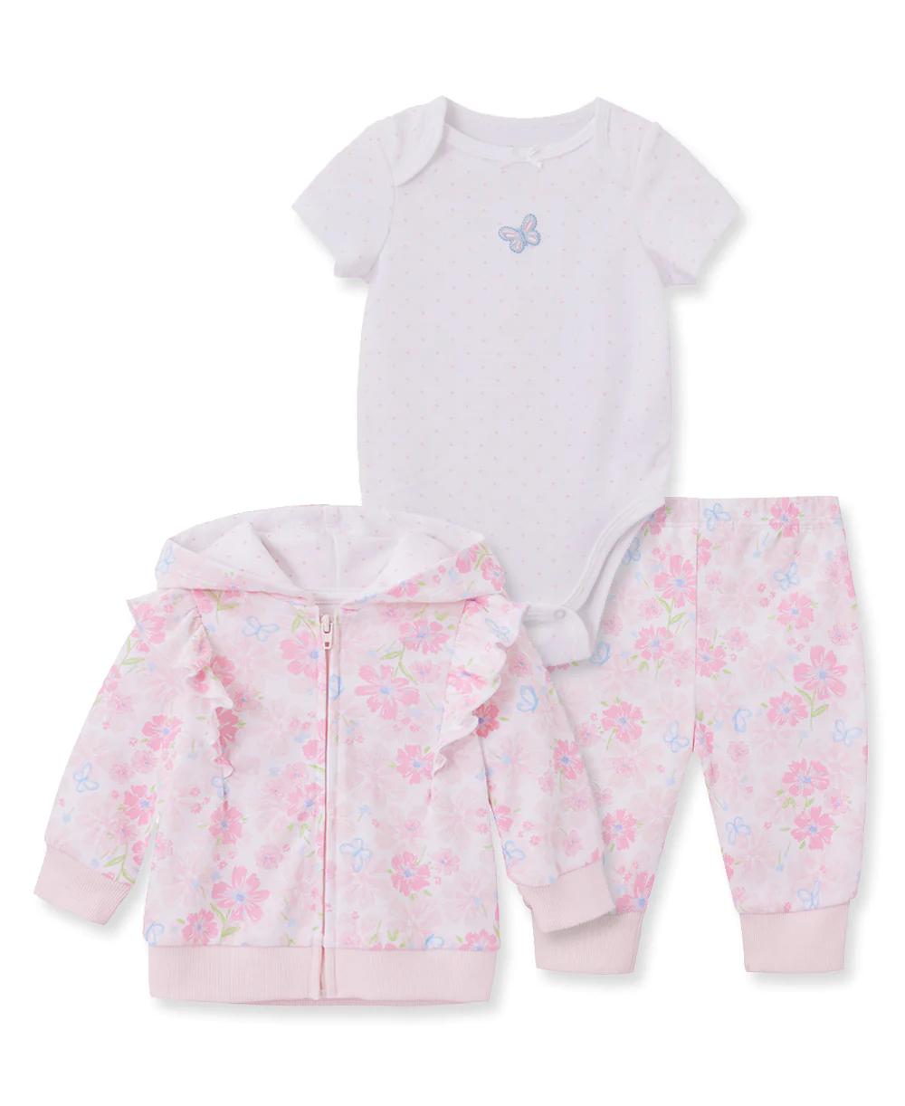 Dream 3pc Cardigan set Pink